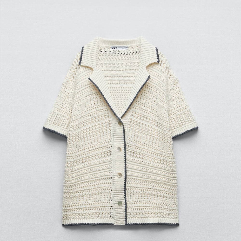 Zara Oversized Knit Polo